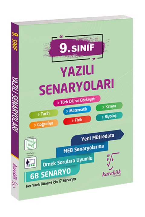 9.Sınıf Tüm Dersler Yazılı Senaryoları Güncel Yeni Müfredat