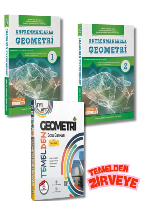 Antrenman Yayınları ve Özdebir Yayınevinden Temelden Zirveye Geometri Soru Bankası Seti