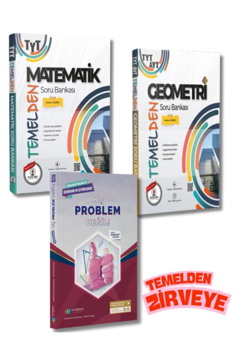 Antrenman Yayınları ve Özdebir Yayınevinden Temelden Zirveye Matematik, Geometri, Problemler