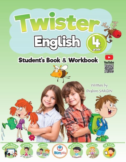 Bilimyolu Yayıncılık 4. Sınıf Twister English Student's Book & Workbook İbrahim Sargın