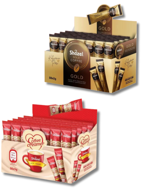 Çözünebilir Kahve Kreması ve Gold Kahveleri Seti 50+50