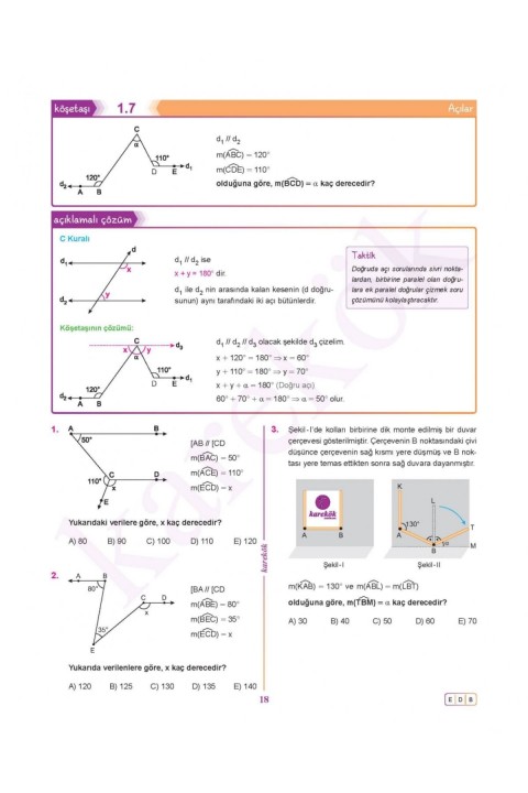 Güncel Karekök Yayınları Güncel TYT-AYT Geometri Sıfır Konu Anlatımlı Çözümlü Soru (Yeni Nesil