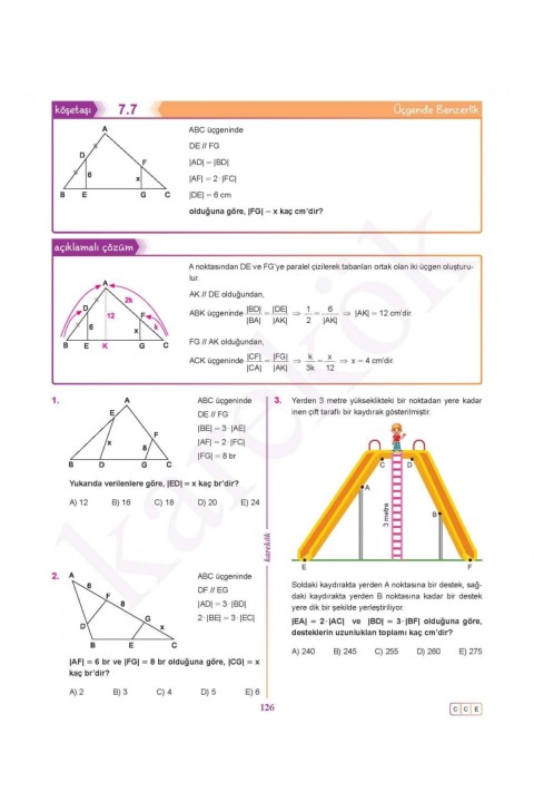 Güncel Karekök Yayınları Güncel TYT-AYT Geometri Sıfır Konu Anlatımlı Çözümlü Soru (Yeni Nesil