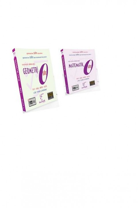 Karekök 0 Sıfır Matematik Geometri Seti 2 Kitap