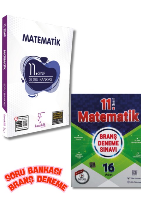 Karekök ve Özdebir Yayınevinden 11.Sınıf Matematik Soru Bankası ve Branş Deneme Seti