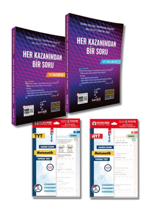 Karekök ve Özdebir Yayınevinden TYT-AYT Matematik Soru Bankası ve Yaprak Test Seti