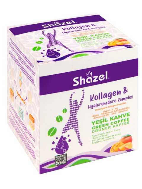 Kolojenli Ve Hyaluronik Asitli Detoks Yeşil Kahve 12X10Gr.