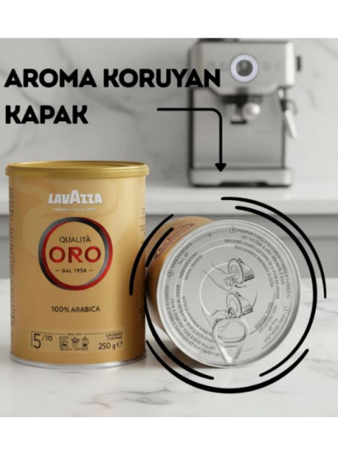 Lavazza Qualità ORO Öğütülmüş Filtre Kahve, 250 gr (Teneke Kutu)