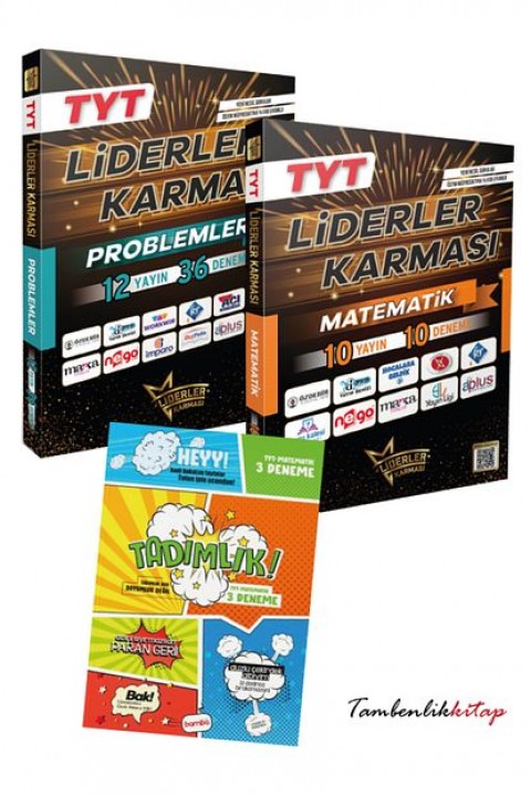Liderler Karması TYT Matematik, Problemler Branş Deneme Seti +3 Matematik Deneme