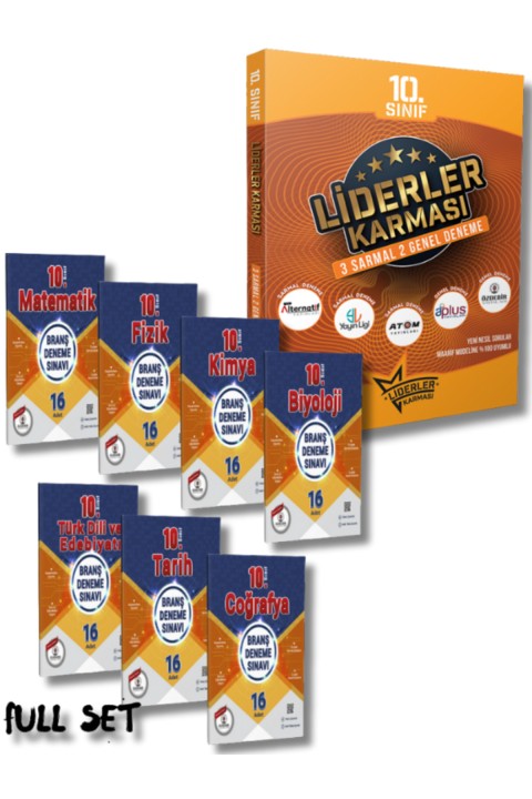 Liderler Karması ve Özdebir Yayınevinden 10.Sınıf Tüm Dersler Deneme Seti