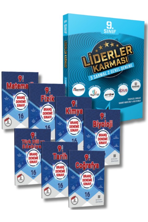 Liderler Karması ve Özdebir Yayınevinden 9.Sınıf Tüm Dersler Deneme Seti