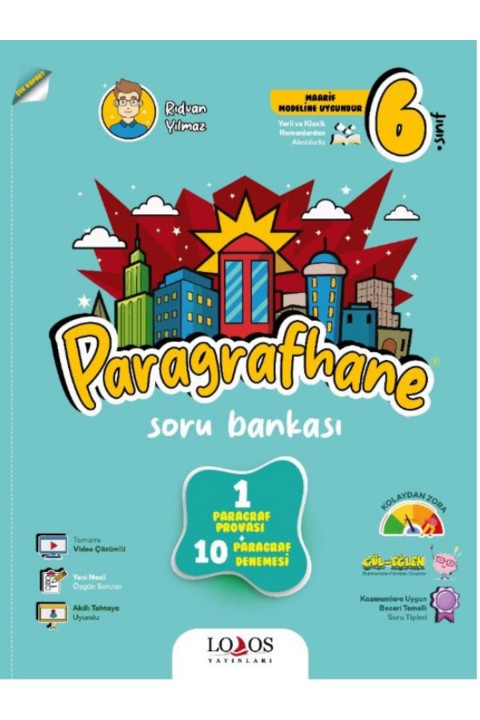 Lodos Yayınları 6.Sınıf Paragrafhane Soru Bankası Rıdvan Yılmaz