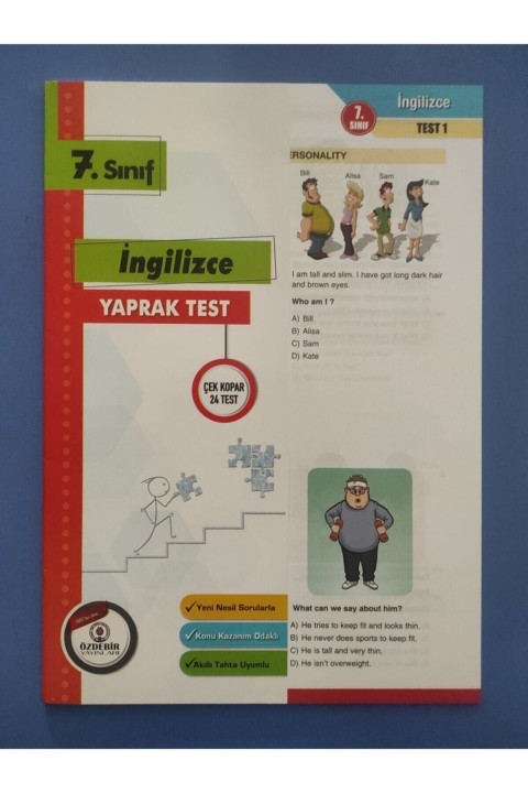 Özdebir 7. Sınıf Ingilizce Yaprak Test