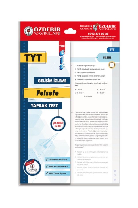 Özdebir Tyt Felsefe Gis Yaprak Test