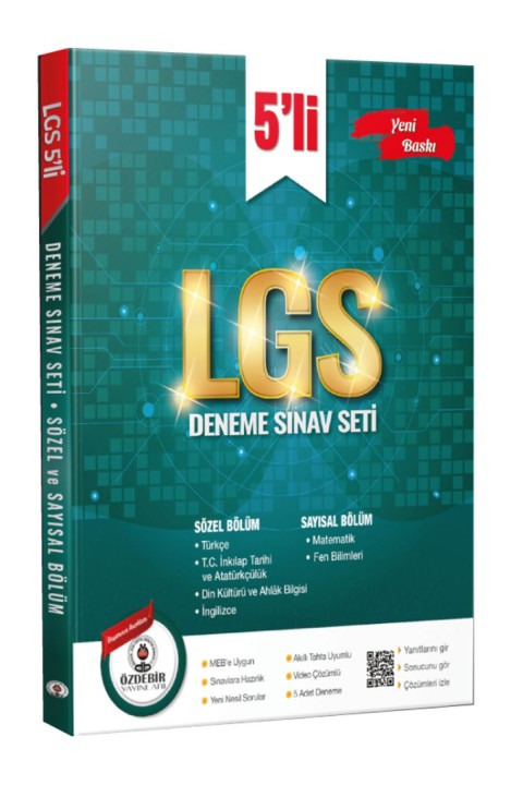 Özdebir ve Karekök Yayınlarından 8.Sınıf LGS Tüm Dersler Soru Deneme Seti