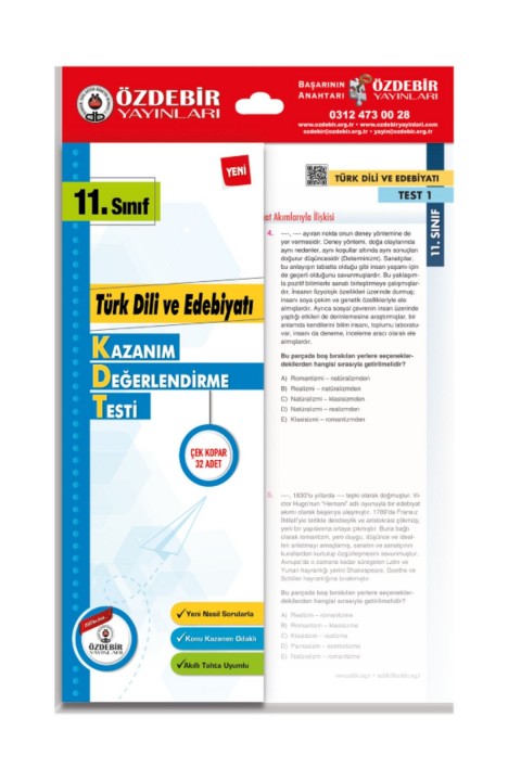 ÖZDEBİR YAYINLARI 11. SINIF YAPRAK SÖZEL SET (TARİH, EDEBİYAT, COĞRAFYA, FELSEFE)
