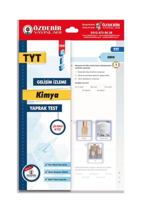 Özdebir Yayınları TYT Problemler Sayısal Yaprak Test Seti