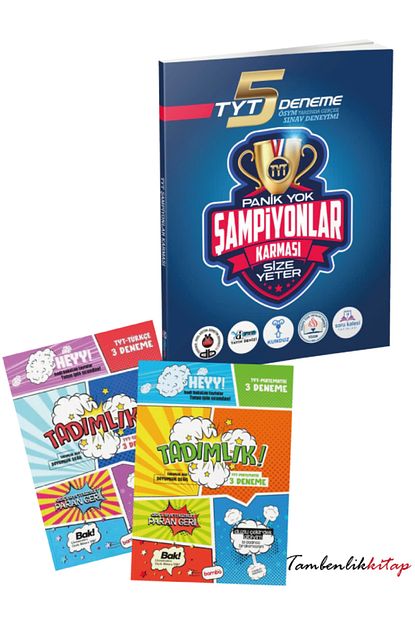 Şampiyonlar Karması TYT 5 Fasikül Deneme + Tükçe,Matematik Tadımlık Deneme Şampiyonlar Karması TYT 5 Fasikül Deneme + Tükçe,Matematik Tadımlık Deneme