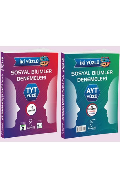 TYT-AYT İki Yüzlü Sosyal Bilimler Denemeleri ( TYT - AYT 10 Deneme ) TYT-AYT İki Yüzlü Sosyal Bilimler Denemeleri ( TYT - AYT 10 Deneme )