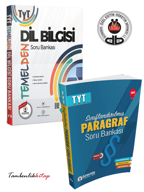 TYT Temelden Dil Bilgisi ve Sınıflandırılmış Paragraf Tamamı Çözümlü Soru Bankası Seti